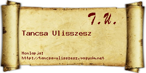 Tancsa Ulisszesz névjegykártya